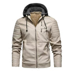 Jaqueta Masculina Fashion com Detalhes em Zíper e Capuz - (Promoção de Inverno 2025)