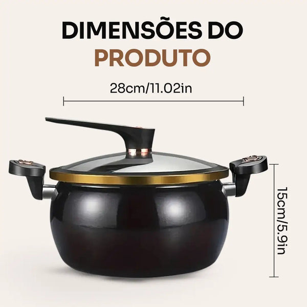 Kit 2 Panelas de Micropressão Antiaderente e Antiexplosiva