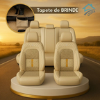 Capa para Banco de Carro Completa em Couro Legítimo Universal Italian + BRINDE: Tapete Completo