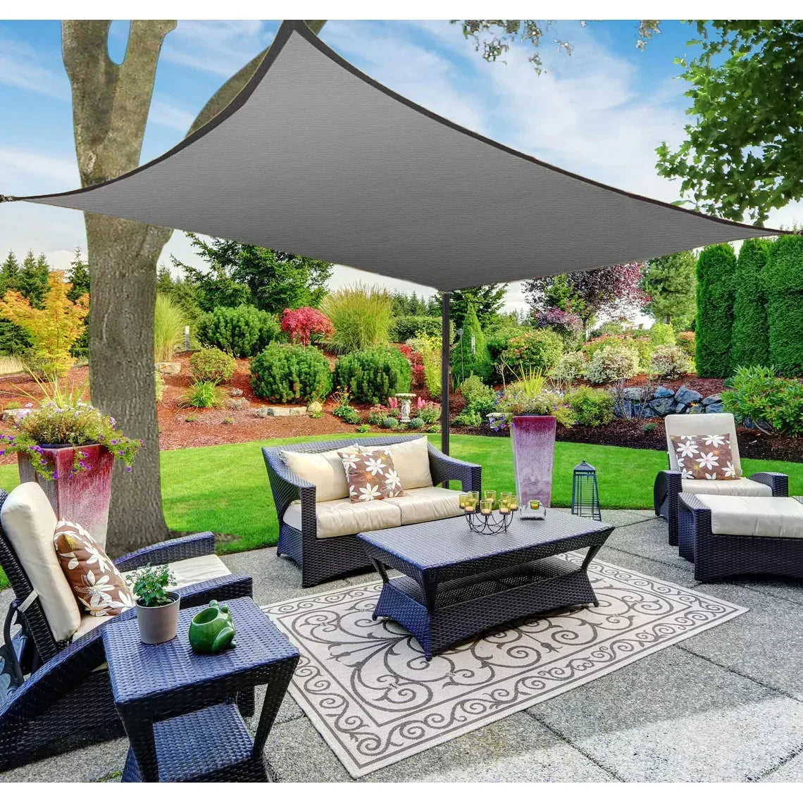 Toldo Portátil Impermeável + Kit de Cordas Trilhus