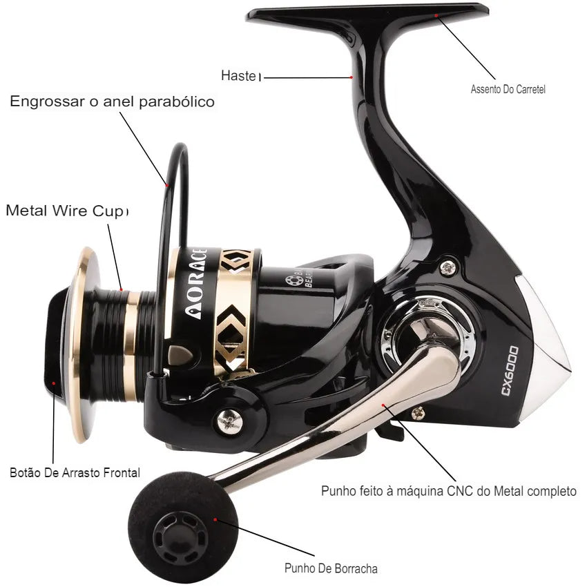 Molinete Dragon CX1000 Metal Black
